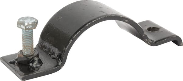 Half-clamp exhaust silencer
