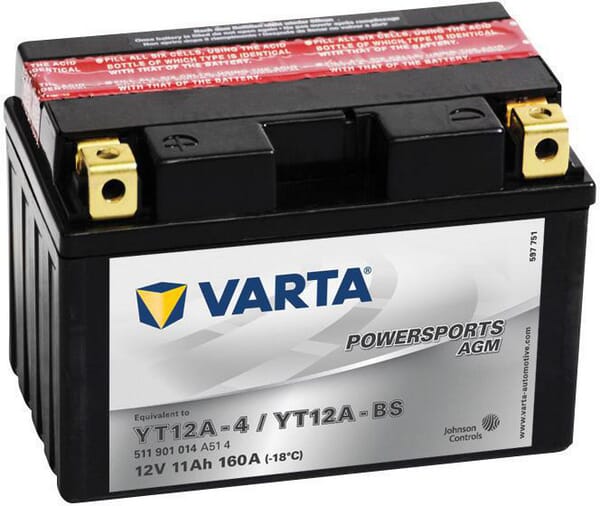 Battery 12V 11Ah 160A AGM Powersports VARTA