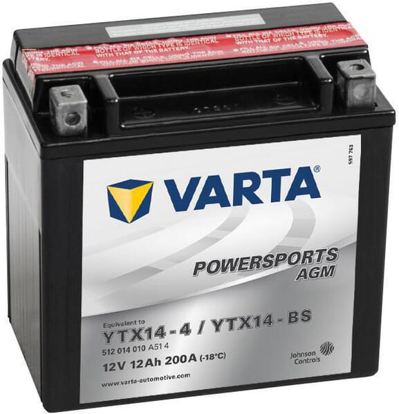 Battery 12V 12Ah 200A AGM Powersports VARTA