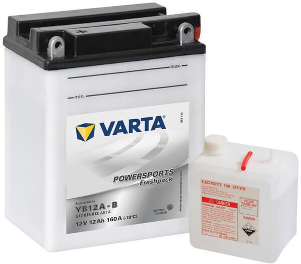 Battery 12V 12Ah 160A Powersports Freshpack VARTA