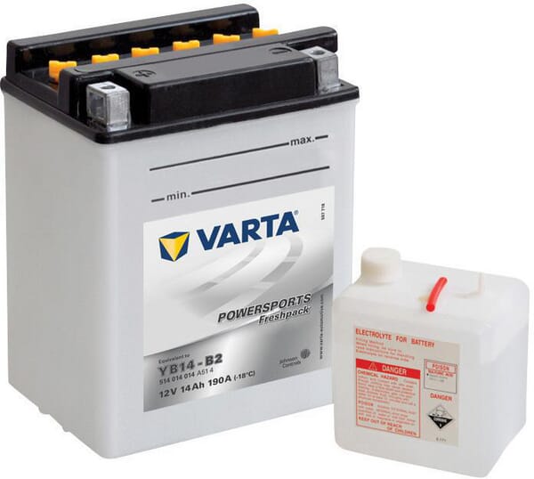 Battery 12V 14Ah 190A Powersports Freshpack VARTA