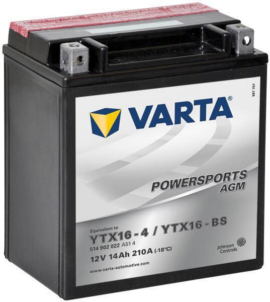 Batterie 12V 14Ah 210A AGM Sports motorisés VARTA