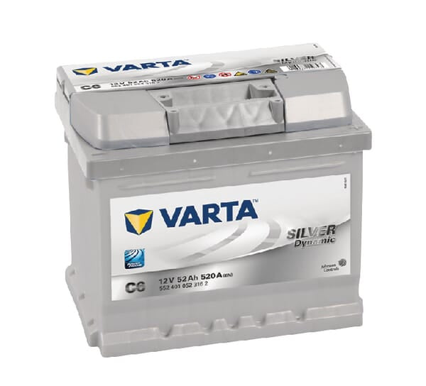 KRAMP Batterie 12V 52Ah 520A Silver Dynamic VARTA 5524010523162