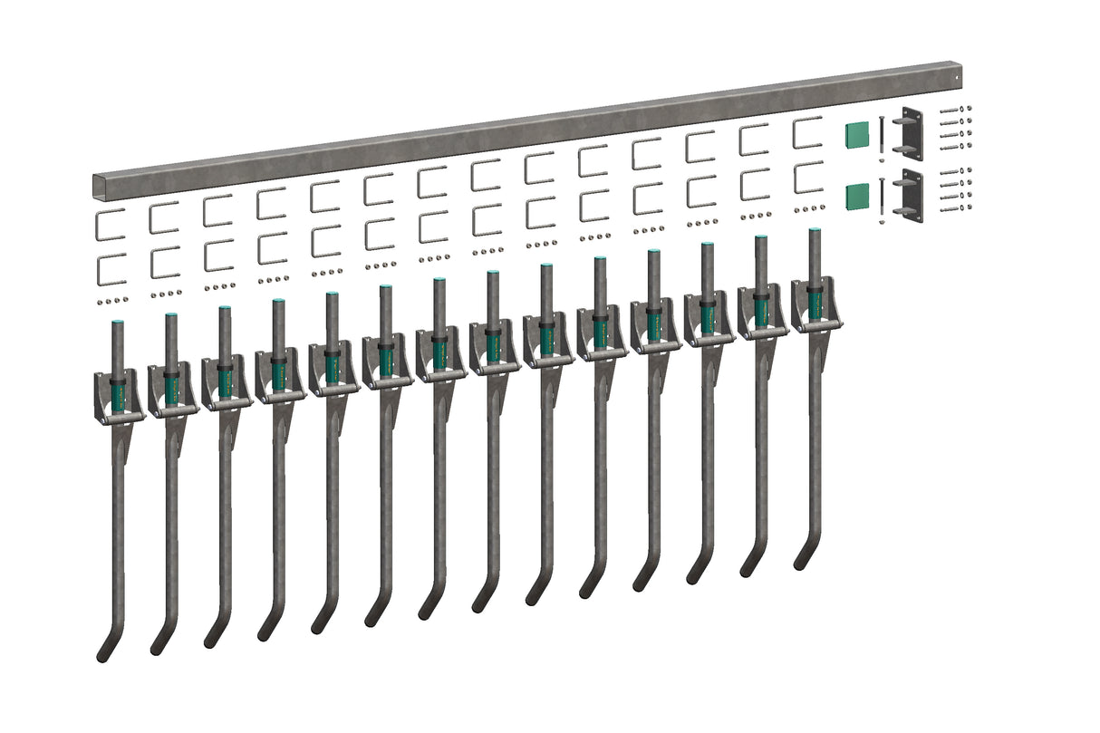 Royal de Boer FingerGate auf Wand 400 cm, komplett - 5550-4880-400