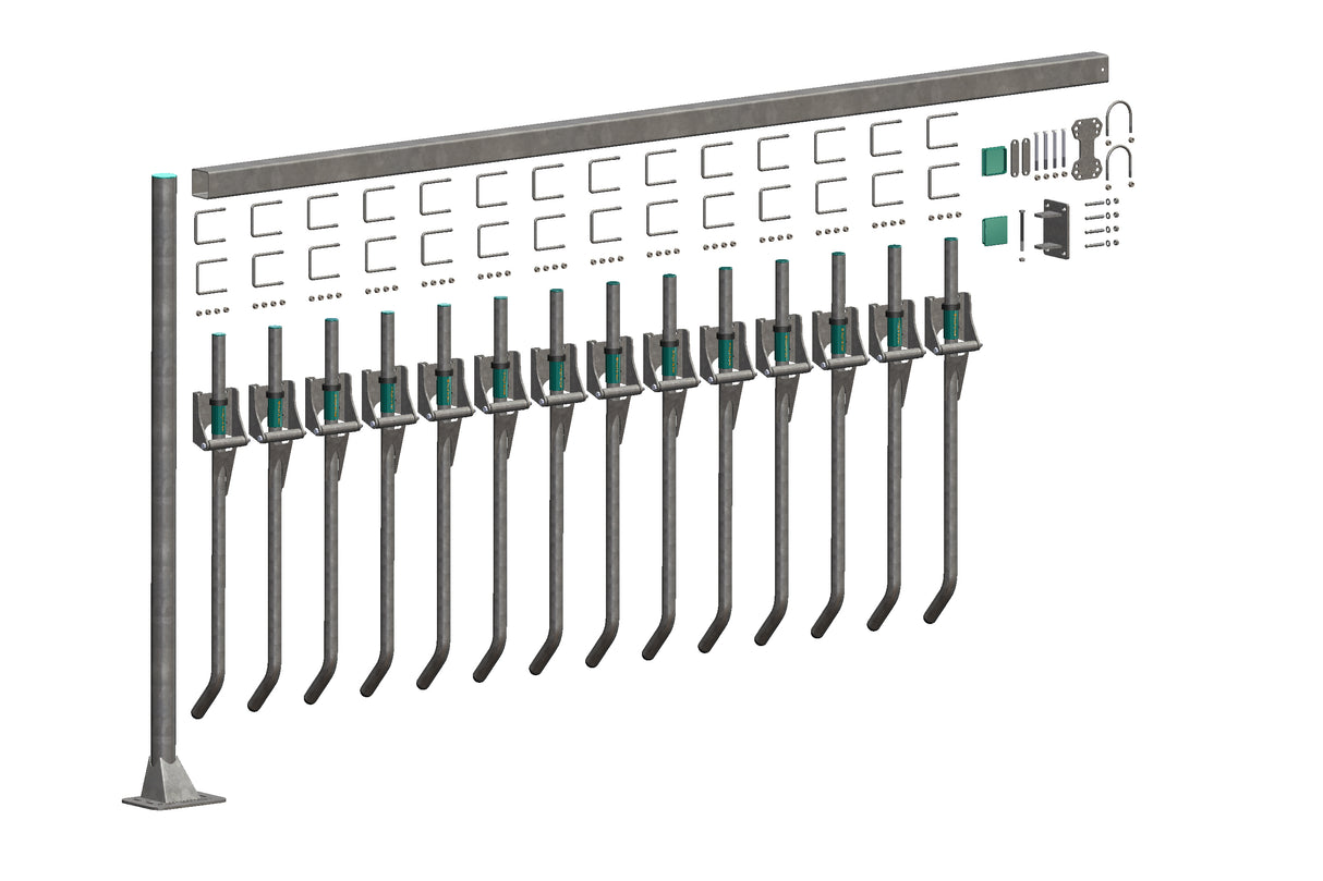 Royal de Boer FingerGate Wand/Boden 400 cm, exkl. Bodenanker - 5550-4880-402