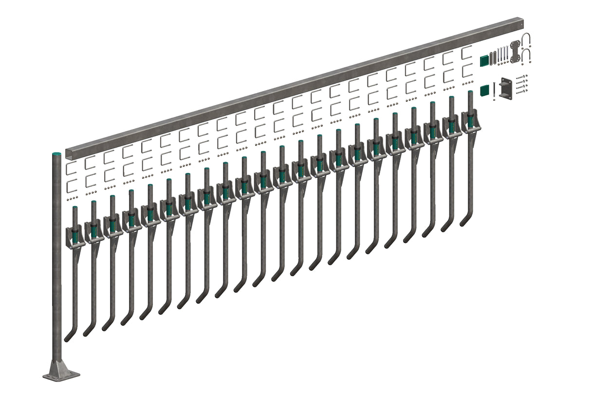 Royal de Boer FingerGate Wand/Boden 600 cm, exkl. Bodenanker - 5550-4880-602