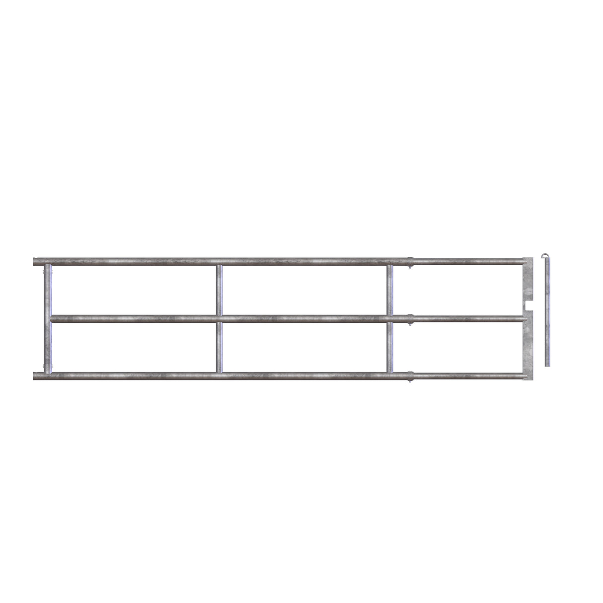 Royal de Boer Abtrenngitter einstellbar + Sperrstift H33S1: L=300-400 cm H= 90 cm - 5550-8103-280