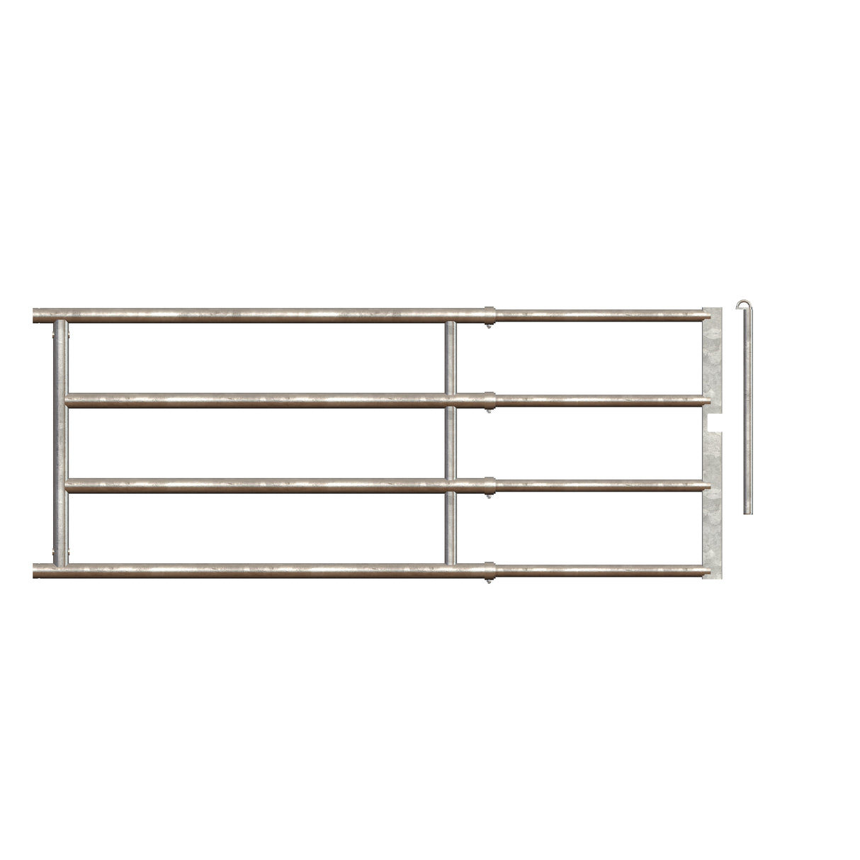 Royal de Boer Abtrenngitter einstellbar + Sperrstift H42S1: L=200-300 cm H=105 cm - 5550-8104-180