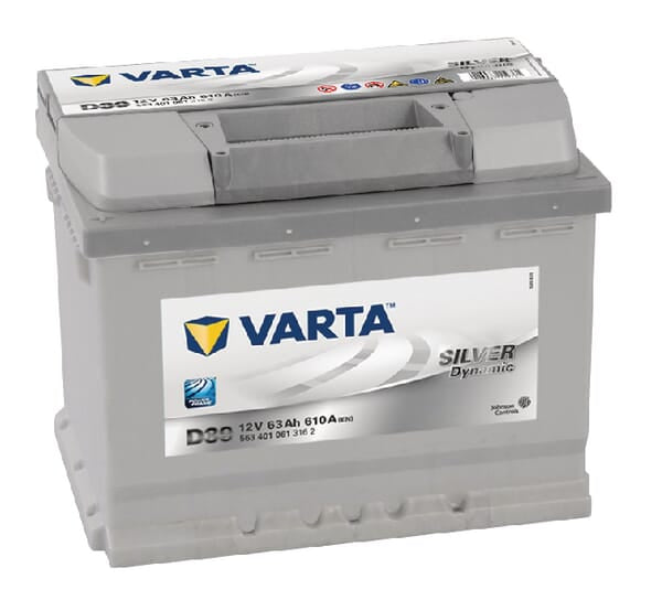 KRAMP Batterie 12V 63Ah 610A Silver Dynamic VARTA 5634010613162