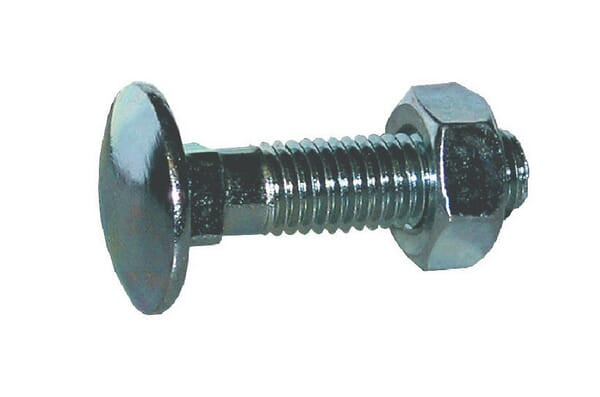 Carriage bolt, galvanized M12x35 4.6 DIN603 - 50 pieces