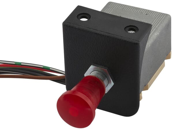 KRAMP Warnblinkschalter, Zugschalter, 12V, Halogen, mit Glühlampe 6HD002535031