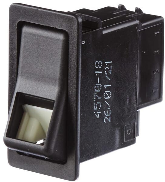 Rocker switch, II+I-0, 8-pole, with convenience function