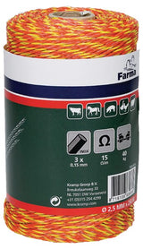 KRAMP Geflochtenes Zaunseil (3x0,16SS) 704010FA