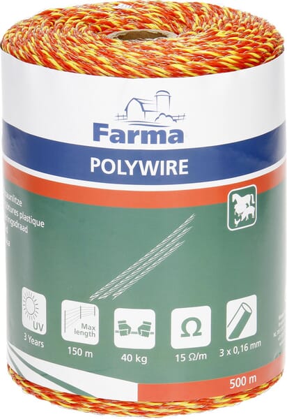 KRAMP Geflochtenes Zaunseil 500m, (3x0,16SS) 704011FA