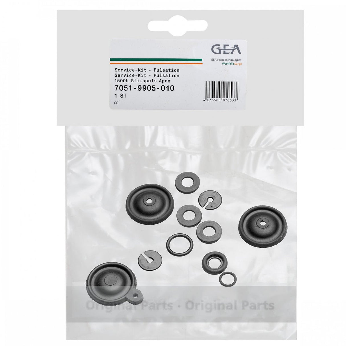 Original GEA Service Kit Pulsation 7051-9905-010 Ersatzteil