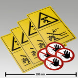 Original GEA Satz Warnungsschilder 7071-9926-160 Ersatzteil