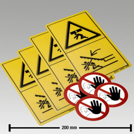 Original GEA Satz Warnungsschilder 7071-9926-160 Ersatzteil
