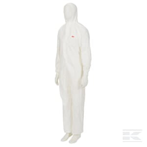 Salopette jetable, adulte, taille. XL UK:42, blanc, par 3M