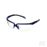 KRAMP Schutzbrille Solus 2000, blau/graue Bügel, beschlagfrei/kratzfest, durchsichtiges Glas S2001AFBLU