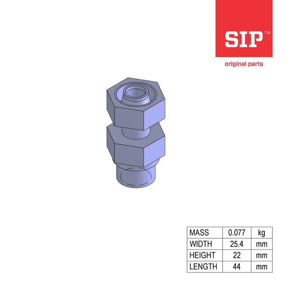 SIP.SI Reduzierstück, M18x1,5, R 3/8" 745061300