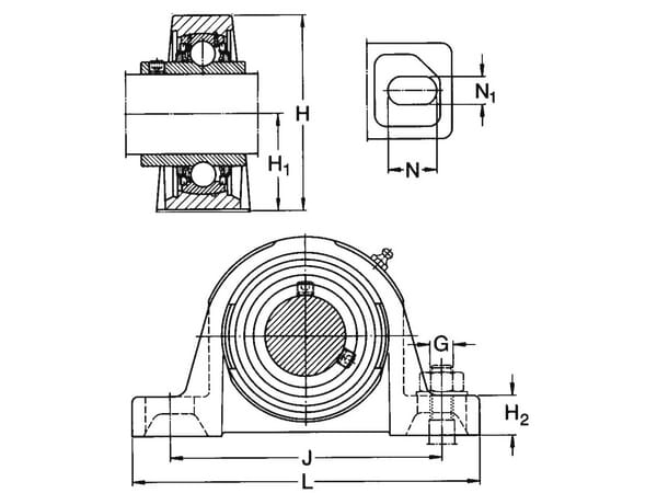 SKF Gehäuseeinheit 7500SY25TR