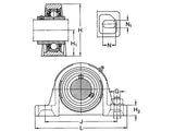 SKF Gehäuseeinheit 7500SY25TR