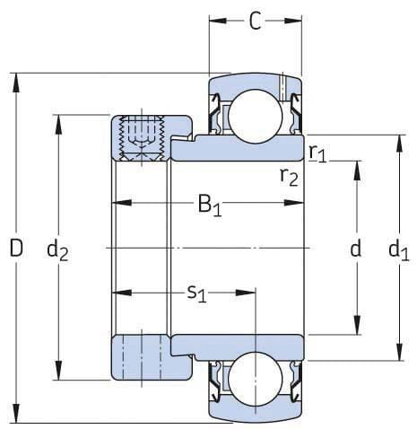 SKF Lagereinsatz SKF YET206104SKF