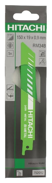 Reciprocating saw blade 150mm (5 pieces)