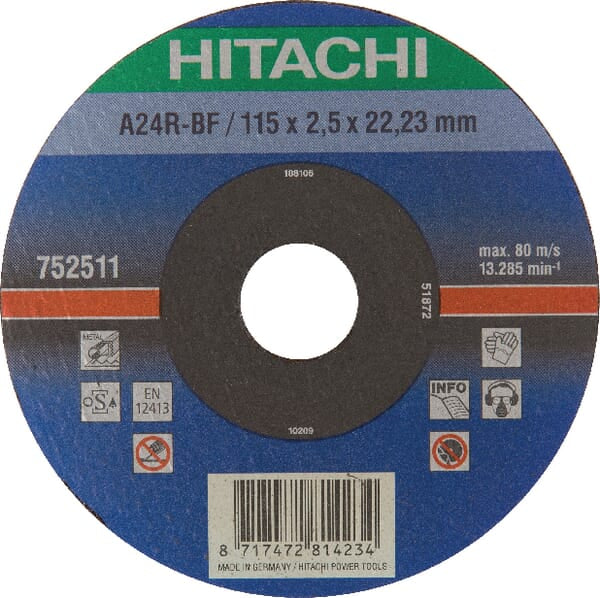 Cutting disc metal 115x2.5mm - 25 pieces
