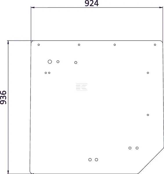 KRAMP Heckscheibe für Renaulat / Claas 7700072361N