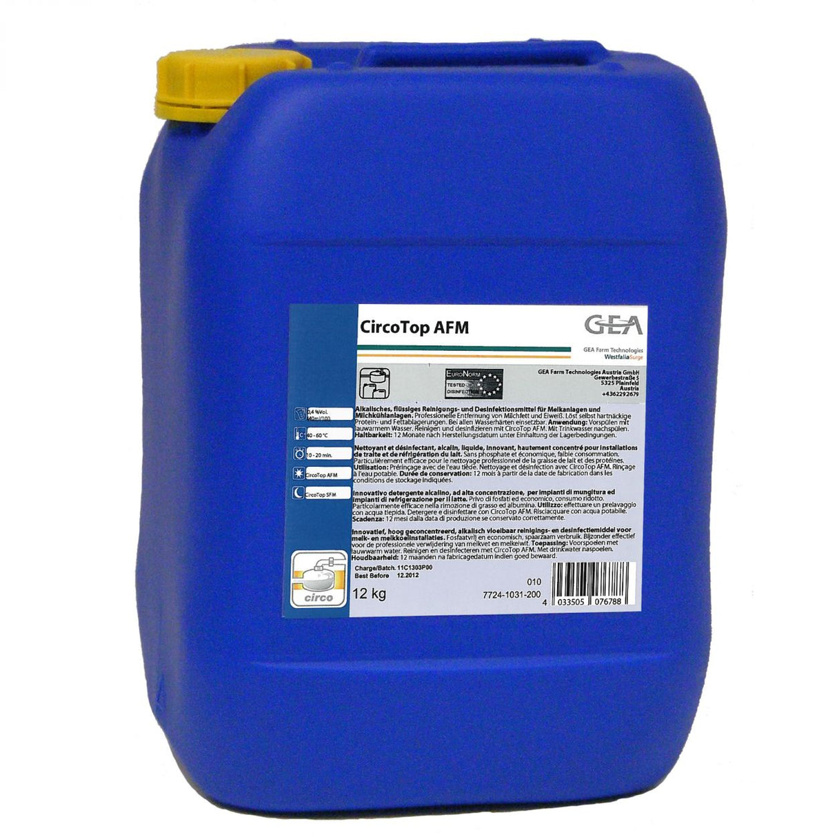 GEA CircoTop AFM Reinigungsmittel 12 kg Kanister 7724-1031-200 (77241031200)