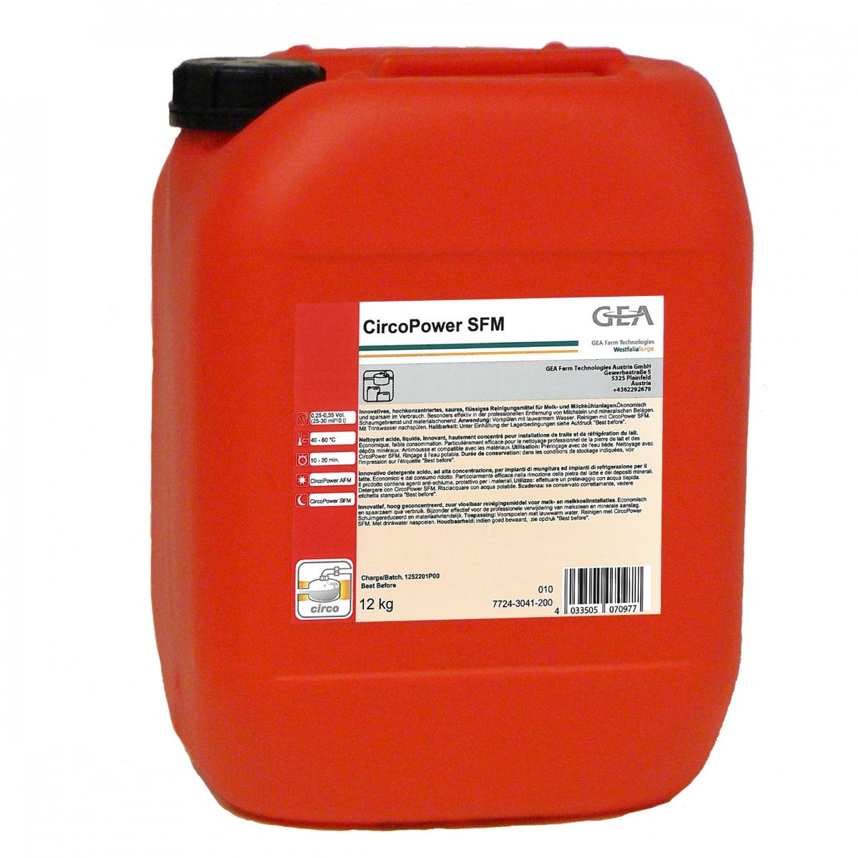 GEA CircoPower SFM Reinigungsmittel 12 kg Kanister 7724-3041-200 (77243041200)
