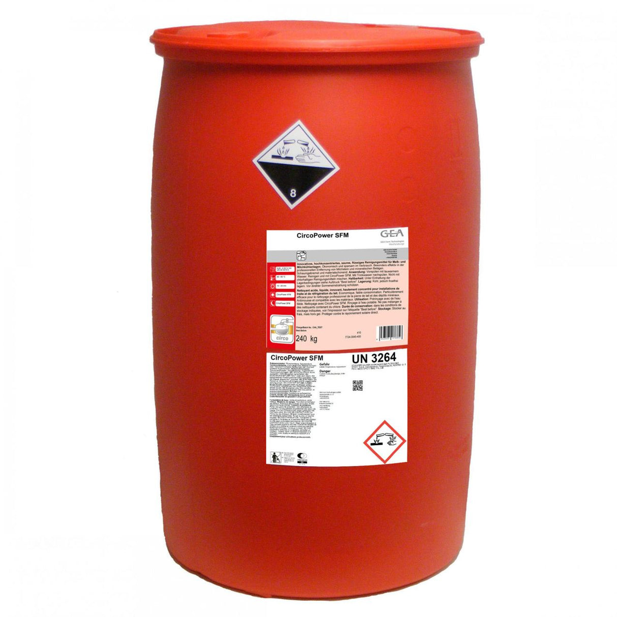 GEA CircoPower SFM Reinigungsmittel 240 kg Kanister 7724-3045-400 (77243045400)