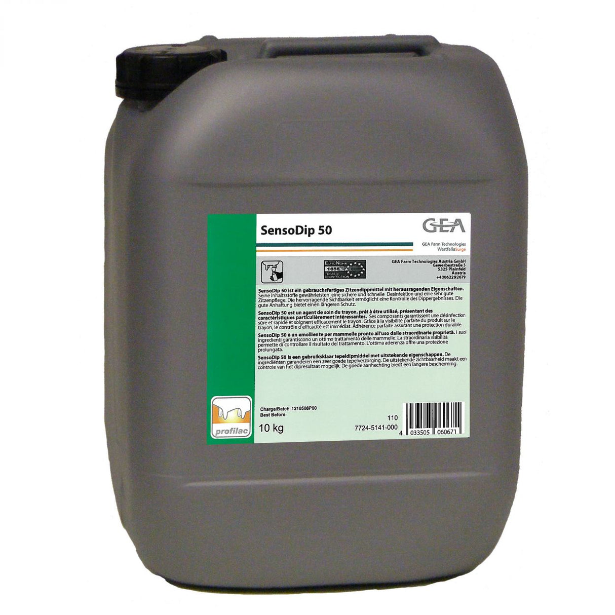 GEA SensoDip 50 Dippmittel 10 kg Kanister 7724-5141-000 (77245141000)