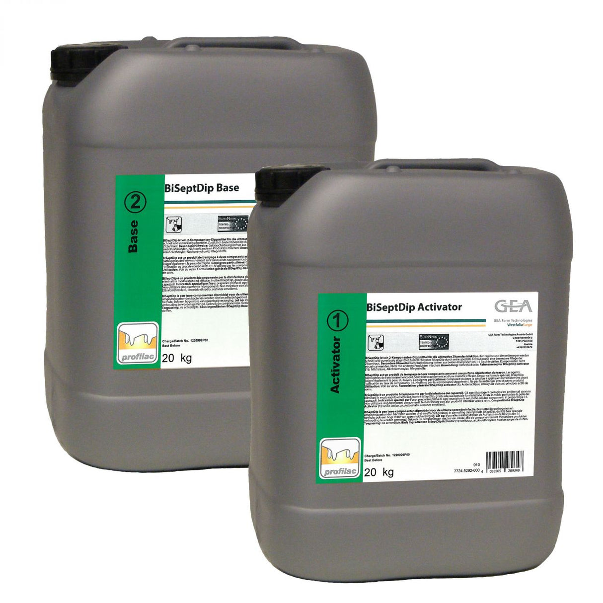 GEA BiSeptDip Dippmittel 2 x 20 kg 7724-5252-000 (77245252000)