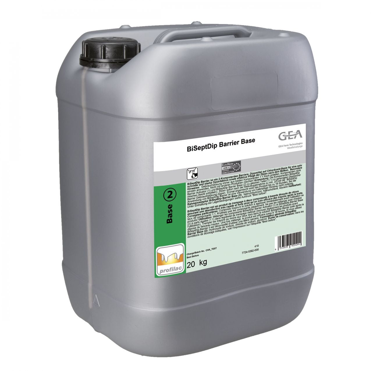 GEA BiSeptDip Barrier 2 Dippmittel 20 kg Base 7724-5392-000 (77245392000)