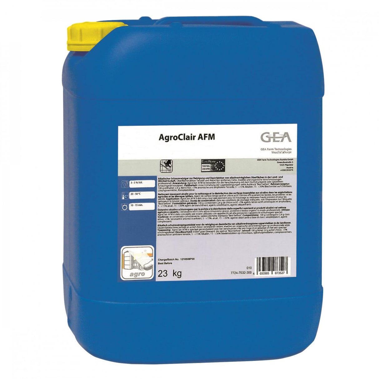 GEA AgroClair AFM Reinigungsmittel 23 kg Kanister 7724-7032-300 (77247032300)