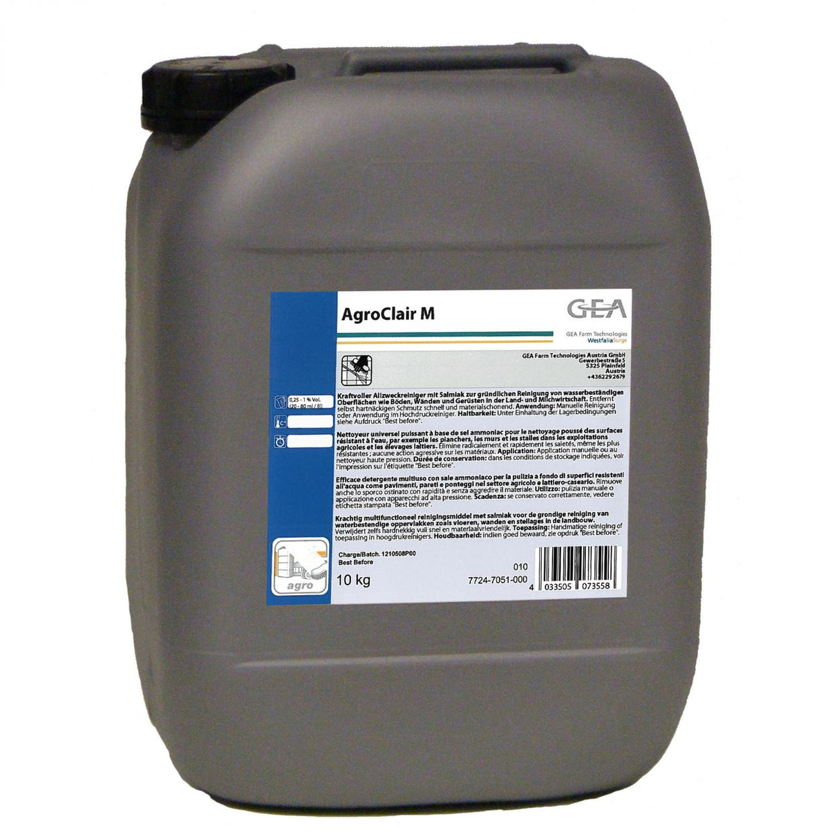 GEA AgroClair M Reinigungsmittel 10 kg Kanister 7724-7051-000 (77247051000)