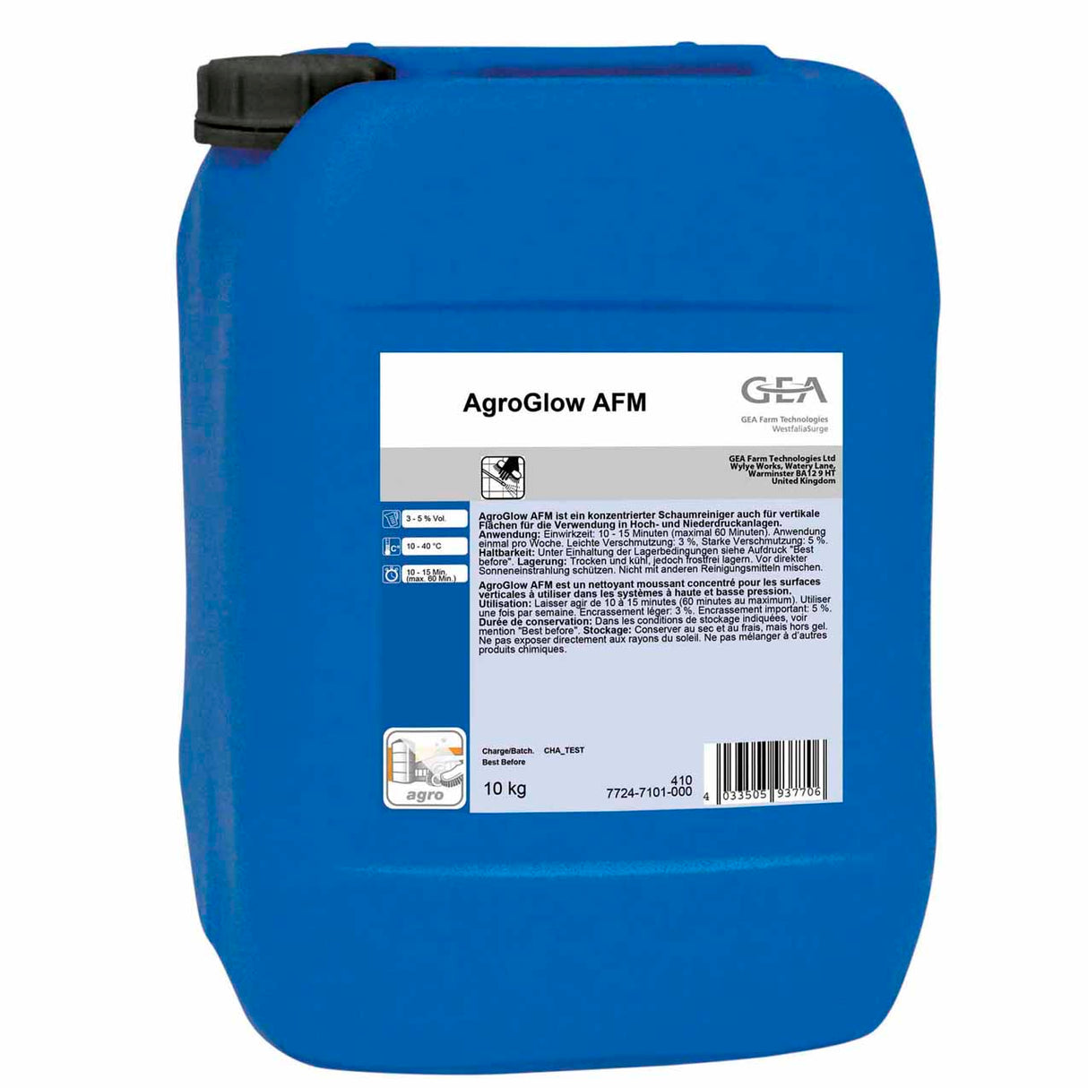 GEA AgroGlow AFM Reinigungsmittel 10 kg Kanister 7724-7101-000 (77247101000)