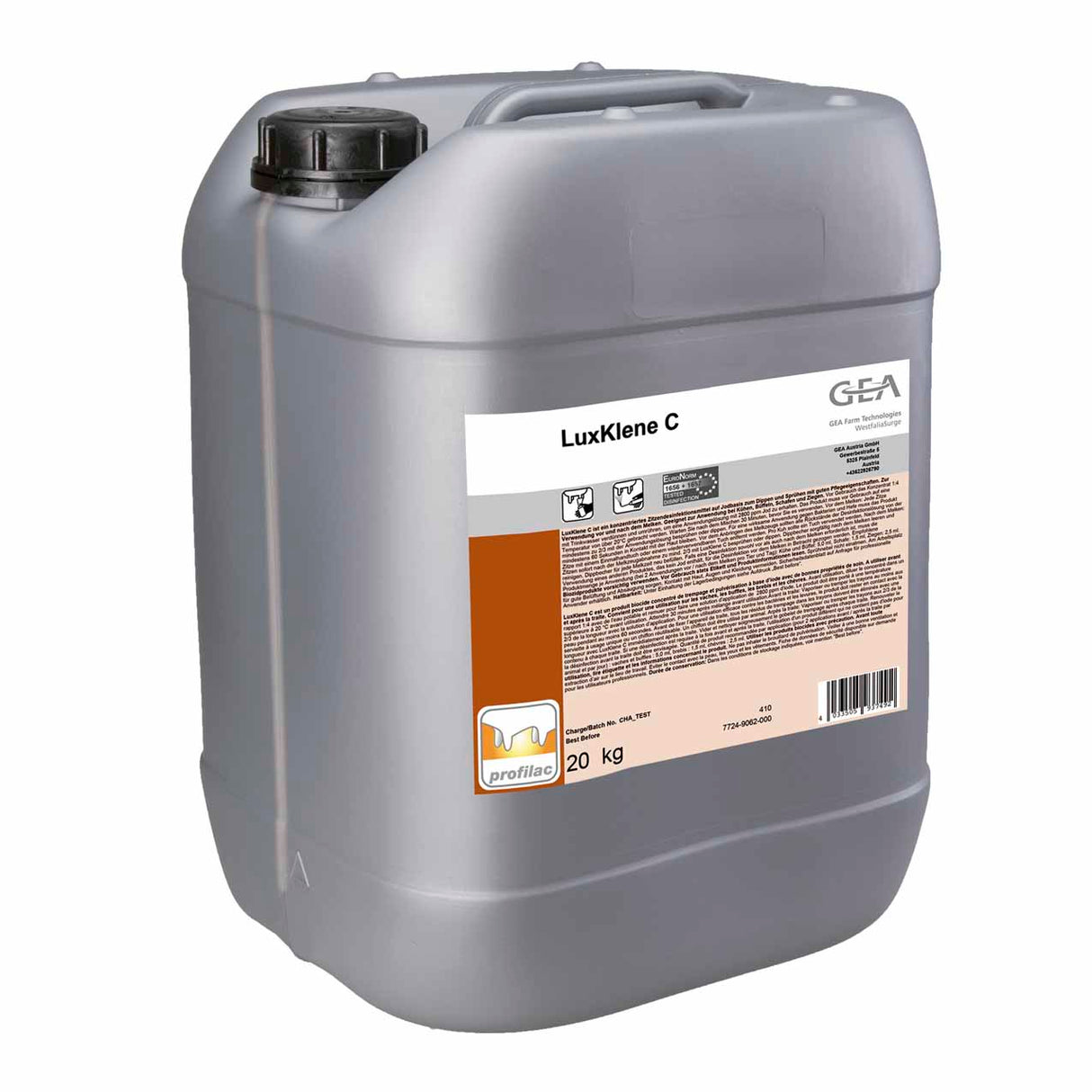 GEA LuxKlene C Dippmittel Konzentrat (2800ppm) 20 kg - 7724-9062-000 (77249062000)