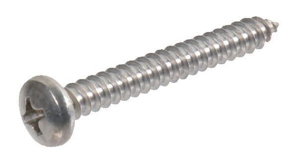 KRAMP Selbstschneidene Schraube 4.8x32mm PH2  Linsenkopf Edelstahl, DIN 7981C Kramp - 100 Stück 7981C4832RVSP100