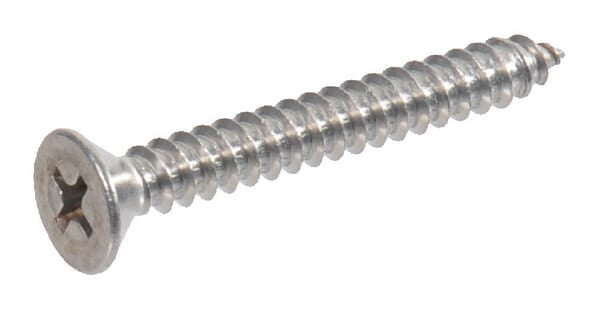 KRAMP Selbstschneidene Schraube 3.9x38mm PZ2 Senkkopf Edelstahl, DIN 7982C Kramp - 100 Stück 7982C3938RVSP100