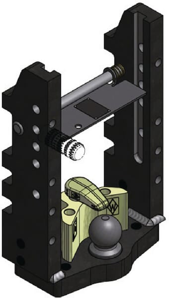 KRAMP Anhängebock KU344KK1 Kugelkuppl. 80 mm 344mm - 1 Stück - 8005237