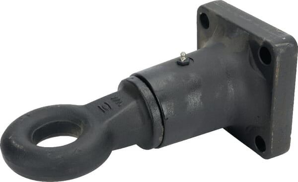 Œillet d'attelage rotatif avec bride