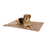 Kerbl Hundedecke Stella 140x100cm beige mit Pfoten - 80306