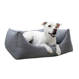 Kerbl Hunde Kuschelbett Oxford Place, hellgrau, 70 x 85 cm - 80440