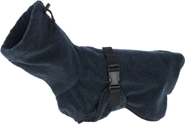 Kerbl Bademantel für Hunde, blau, XL, Rückenlänge 70 cm - 80696