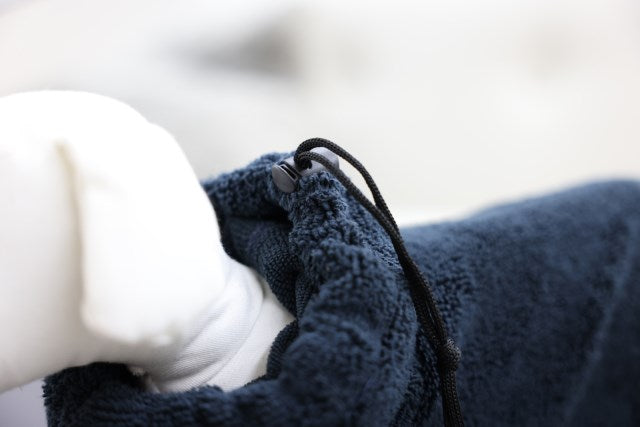 Kerbl Bademantel für Hunde, blau, XL, Rückenlänge 70 cm - 80696