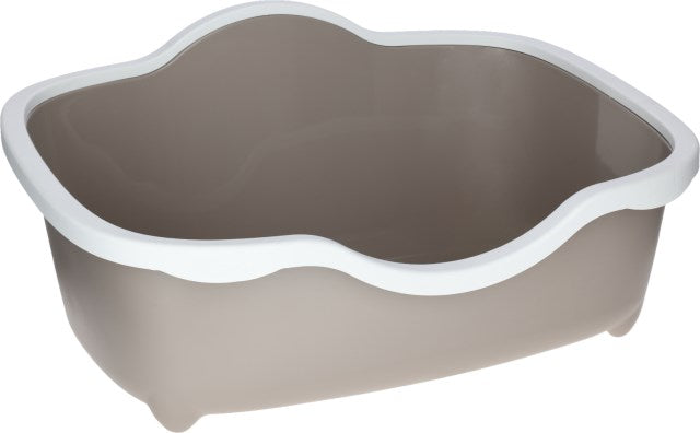 Kerbl Katzentoilette Très Chic open 56x39x26cm, weiß/taupe - 80977