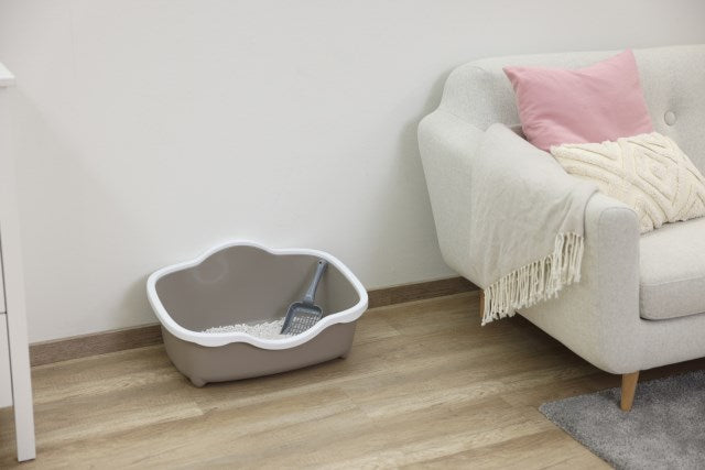 Kerbl Katzentoilette Très Chic open 56x39x26cm, weiß/taupe - 80977